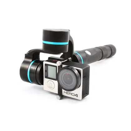 G4 handheld 3 axis gimbal gopro camera with Pan/Tilt/Roll 3-axis 360 degrees coverage.