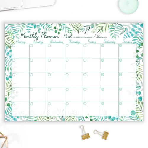 Family Planner Calendar To Do List Monthly Table Calendar Planner Manufactory