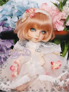 BJD светло-золотой / розовый / фиолетовый / черный короткий парик NO.99 SD / MSD / YSD