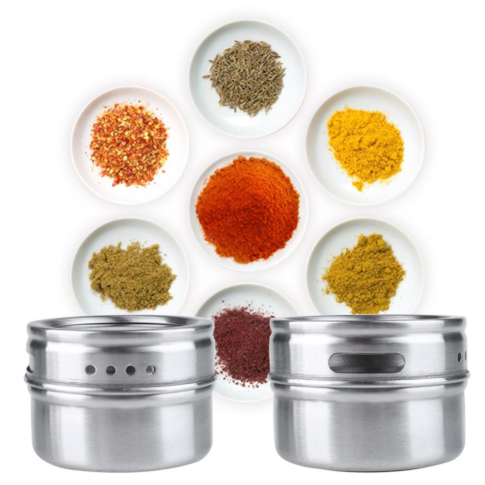 Thép không rỉ Spice Canisters lon