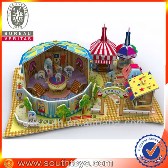 3D paper puzzle park toy