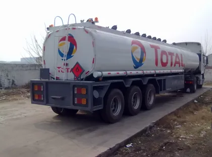 3 axle ADR fuel tank semi-trailer design for TOTAL group