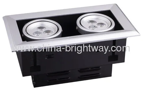 6x1w Led Grid Downlight 