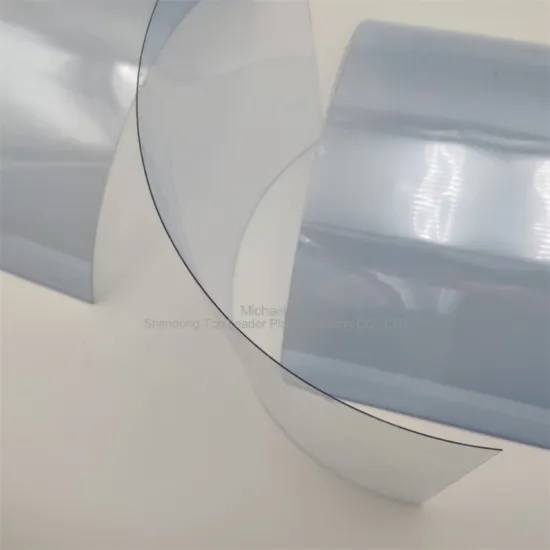 0.8mm Transparent light blue rigid PETG sheet