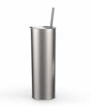 Double Wall Stainless Steel Cup With Straw