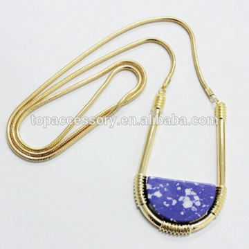 Long Ordinary cheap link chain Dark blue