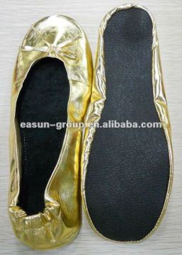 Women roll up and foldable ballet shoes