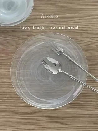 Exquisite Glass Tea Set with Macaron Blue Hue