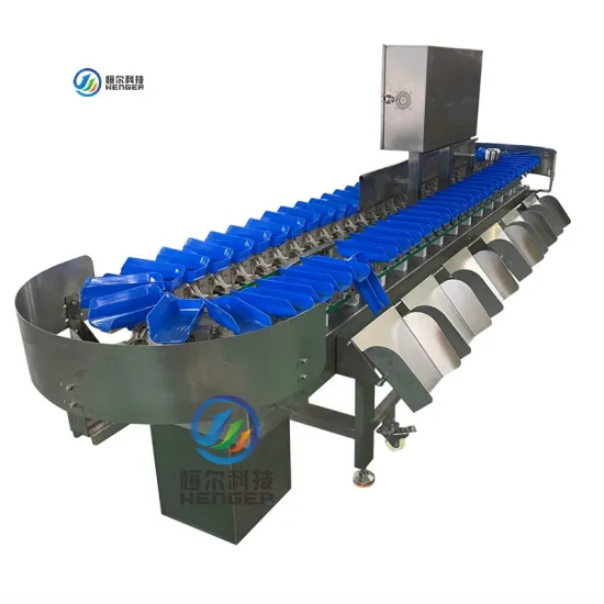 Automatic Fruit & Vegetable Grading and Food Weight Sorting System: Machine for Chicken Wings and Fish" 

However, if you prefer a more concise and direct title for a search engine:

"Automatic Fruit & Veg Grading & Food Weight Sorting Machine