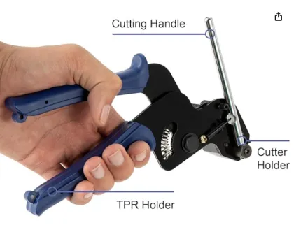 Stainless Steel Cable Ties Gun Metal Tie Wrap kit Zip Tie Tensioning and Cutting Tool