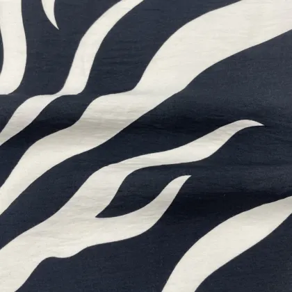 Lining Viscose Nylon Zebra Pattern Cloth
