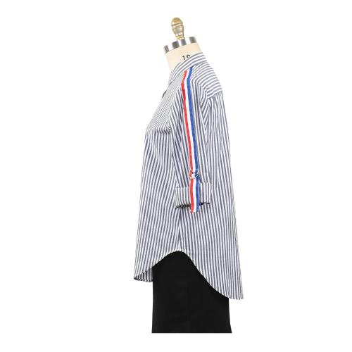 Nieuwe blouse dames casual gestreepte top shirts blouses