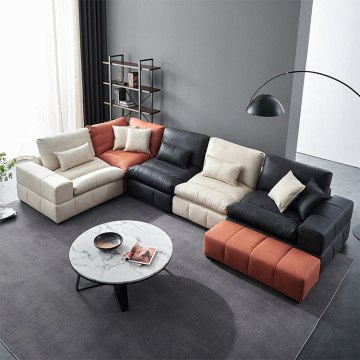Nordic Solid Wood Seat Room Furniture Sofa Set