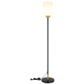 Modern Matte Black Wood Floor Lamp