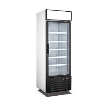 Vertical Standing Single Glass Door Beverage Refrigerator for Commercial Use
