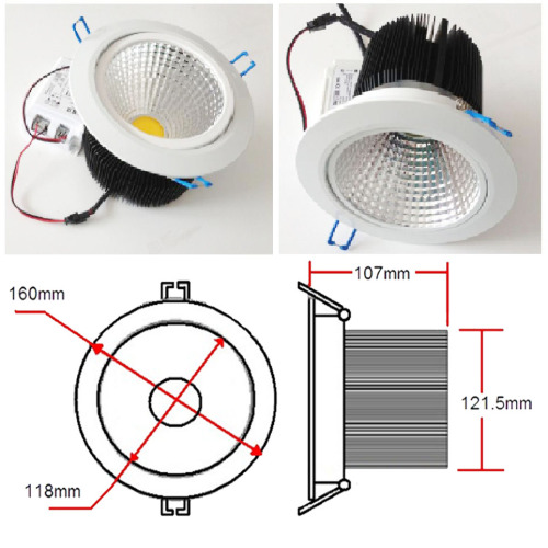 25W COB LED Ceiling Light (PR-CLCOB25W-PW)