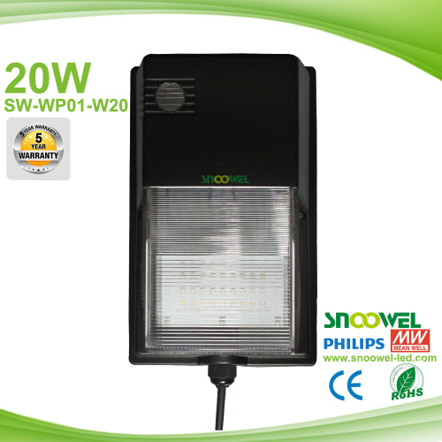 Waterproof outdoor wall mounted led wall pack light 20W with 50000hrs long span life