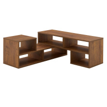 Elegant Latest TV Cabinet with Wooden Finish