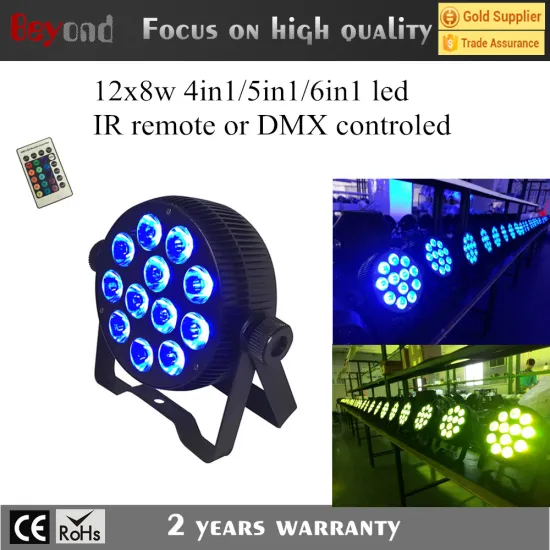 Die-casting aliminum led par can light with competitive price 12x4in1/5in1/6in1 slim par can light