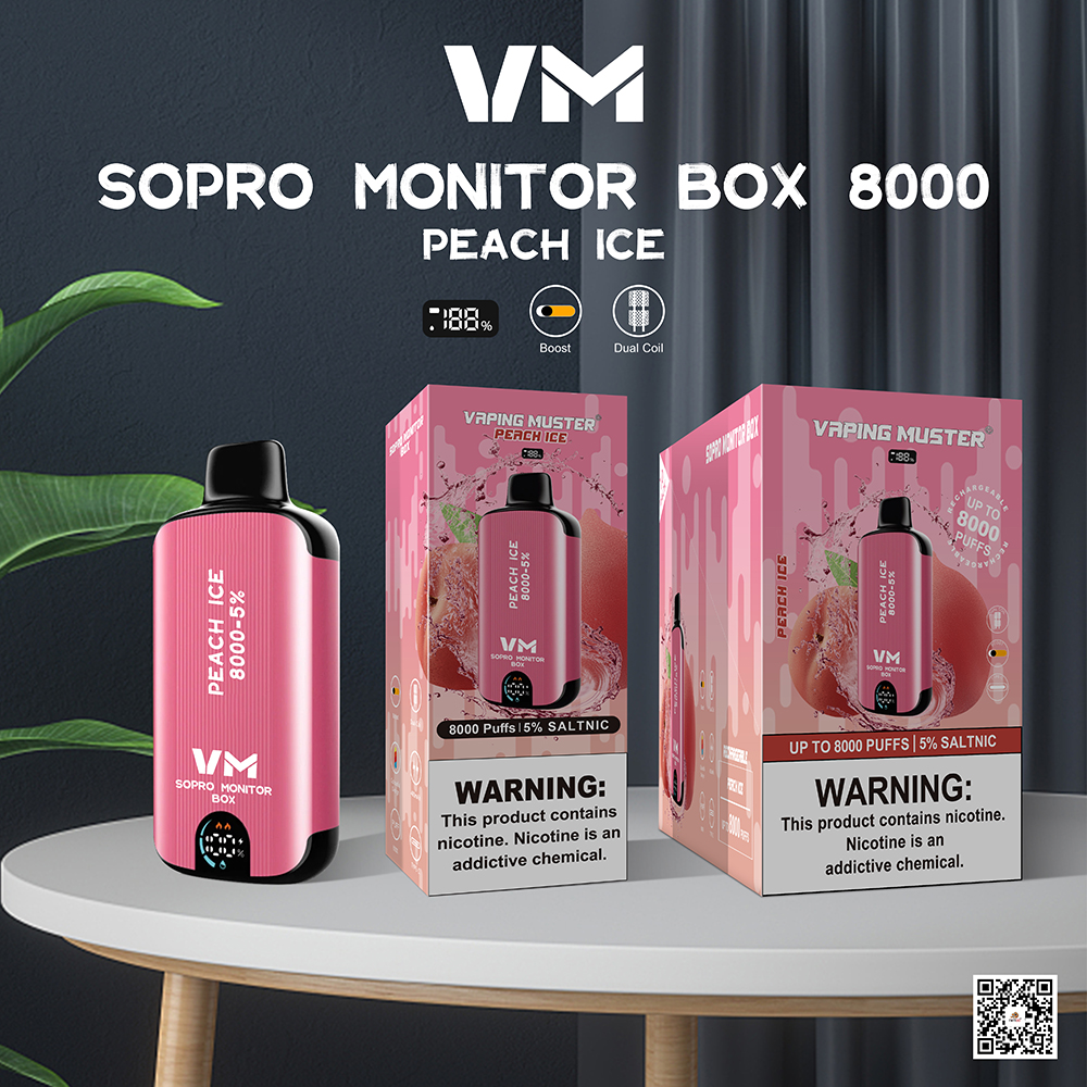 Sopro Monitor Box E-Cigarette 8000