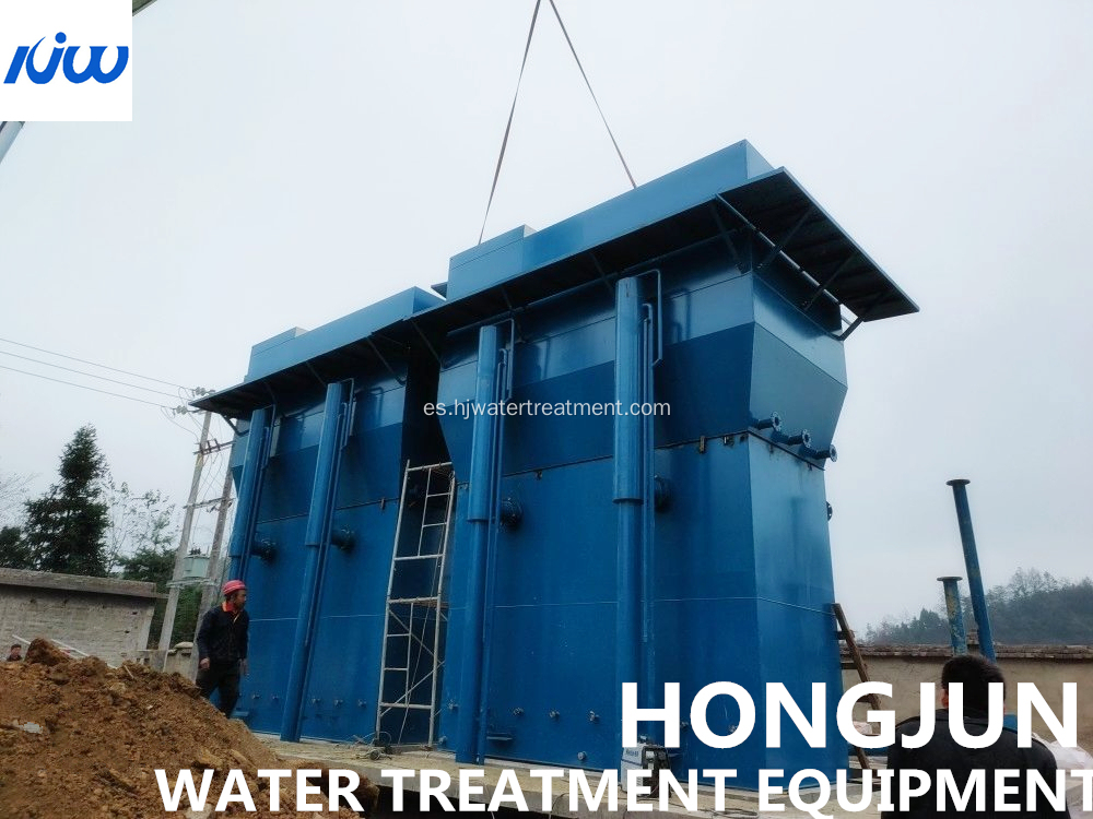 Paquete SS304 Planta de tratamiento de agua modular de acero al carbono