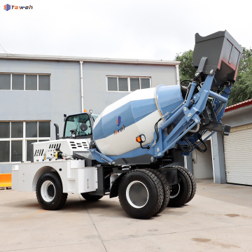 Yaweh Mobile Self Loading 3m3 Concrete Mixer Truck