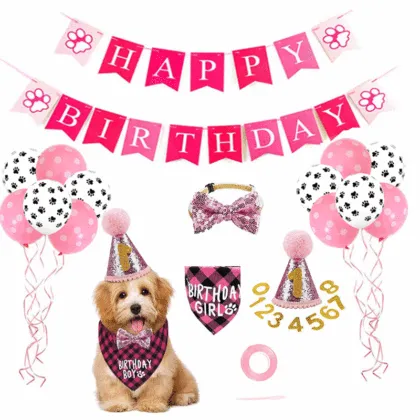 PiCiPaw Pet Birthday Party Supplies: Decorations for Dogs and Cats