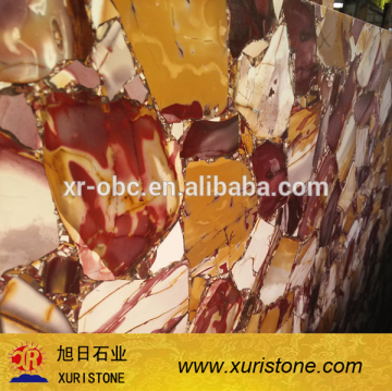 Beautiful Red Diamond Semi Precious slab price