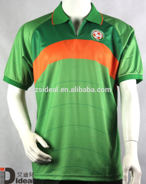 China supplier in Zhongshan,Guangdong,sublimation polyester footlball polo shirt