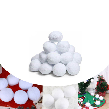 Artdragon alta palla di neve artificiale bianca elastica morbida e soffice lotta con palle di neve finte al coperto