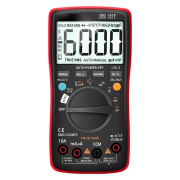 Digital True RMS Professional Bluetooth Multimeter - 6000 Mengira Voltan AC/DC dan Pengukuran Semasa