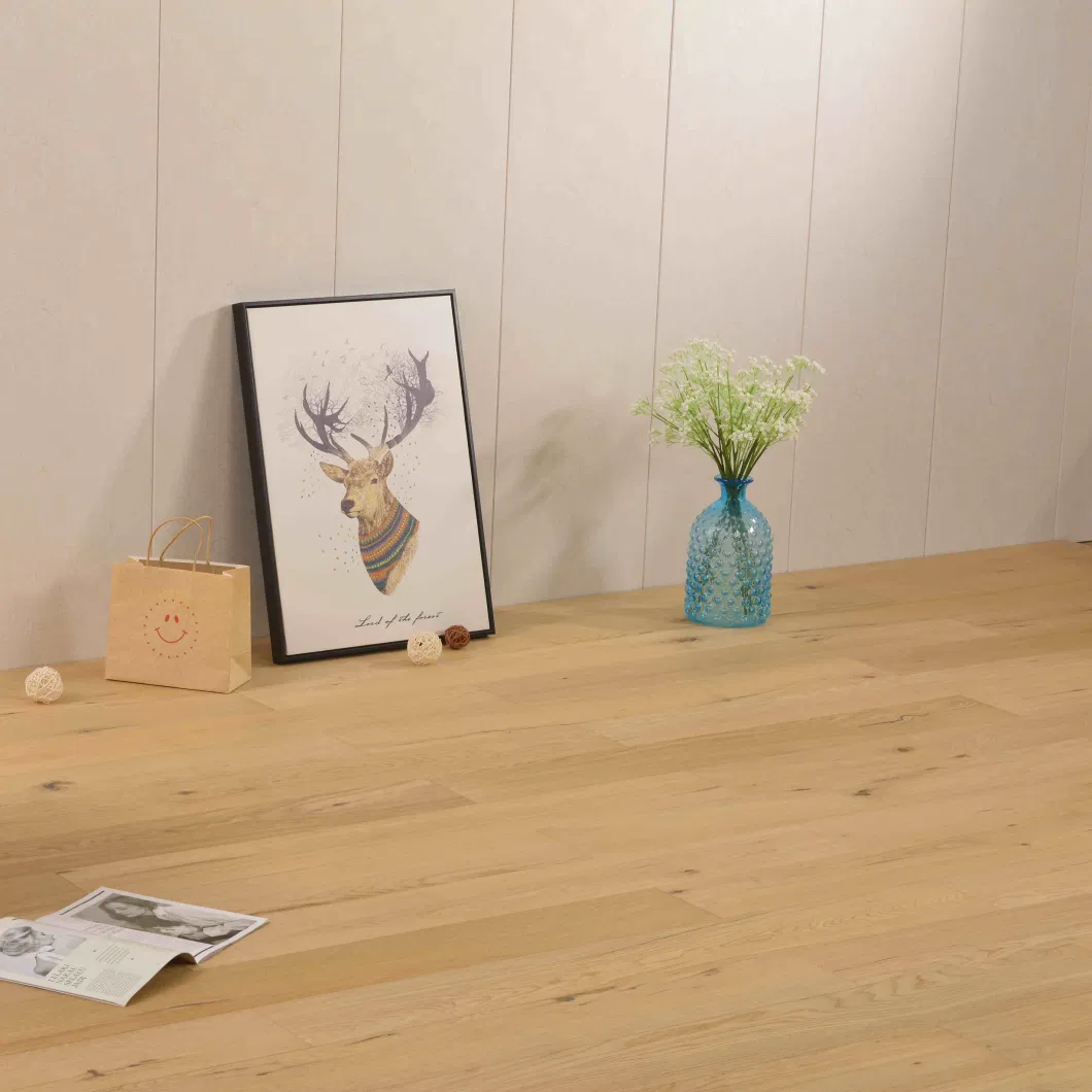 Hermoso piso de madera de parquet de madera de roble de madera natural