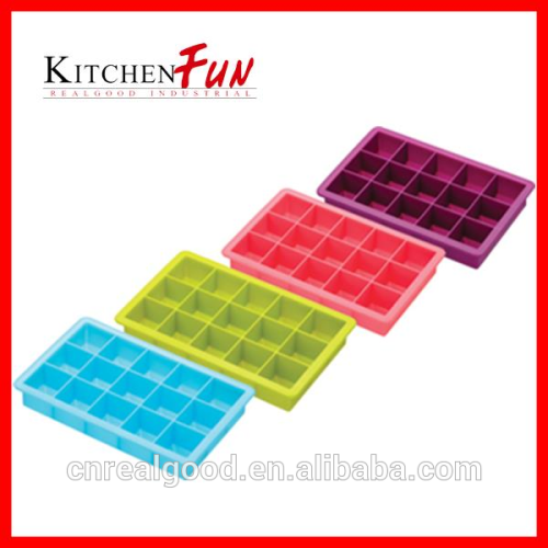 2pcs Silicone Ice Tray,Casabella Silicone Mini Cube Ice Cube Tray, Silicone Ice Tray 15 Cube Set of 2