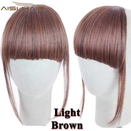 Aisi Hair Heat Resistant Synthetic Fiber Hair Clip In Extension Bang For Women Fashion Clip In Hairpieces for Women