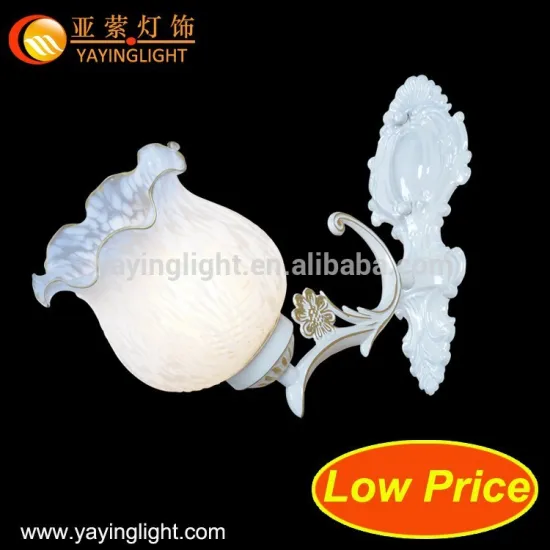 European corridor aisle glass wall lamp,bedroom bedside wrought iron wall lamp