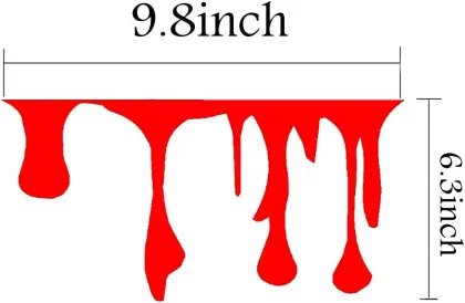 Red Bloody Horror Funny Car Decal Stickers Vinyl
