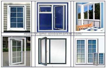 High Quality UPVC Swing Window  with Grills