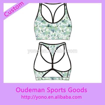 Sublimation print latest design sexy running sports bra
