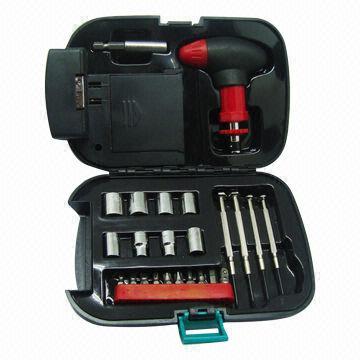 24 Pieces Tool Set, Made of Carbon Steel and Plastic