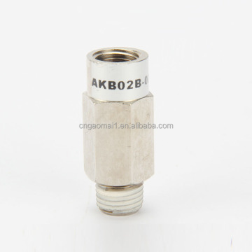 Check Valve AK: Flow Control with AKB Metal Bushing Type for Male and Female Connections (1/8 to 1/2 Inch)