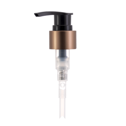 مضخة غسول سوداء 24/410 مع طوق معدني بني