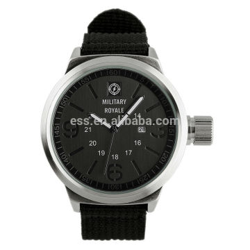Brand Men's Army Style Black Dial Military Royale Watch MR075