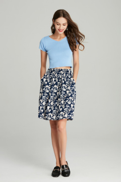 Ladies Printed Viscose Skirt