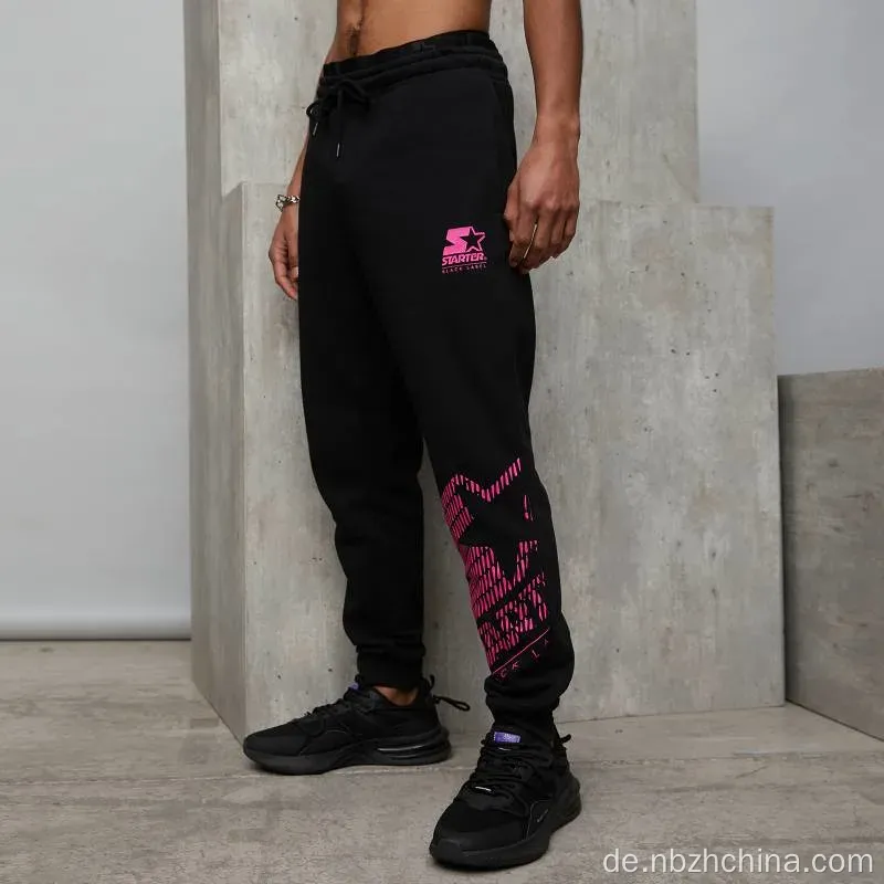 Herrenspezifische gedruckte Sport -Jogger -Pulloverhosen