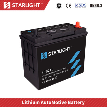 12V 46B24L lithiumbatterij voor autoradio