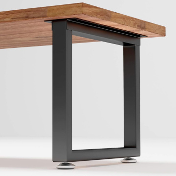 أرجل معدنية لطاولة مربعة بطول 28 بوصة ارتفاعًا