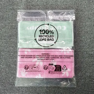 Recyclable Pe Plastic poly plat plastic bags