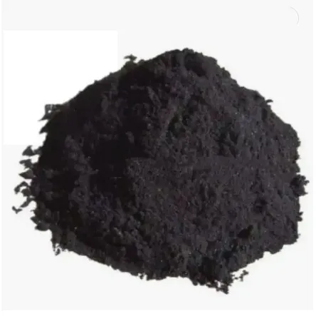 Black crystalline powder of anhydrous ferric chloride