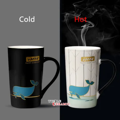 Color-Changing Custom Logo Heat-Sensitive Ceramic Mug