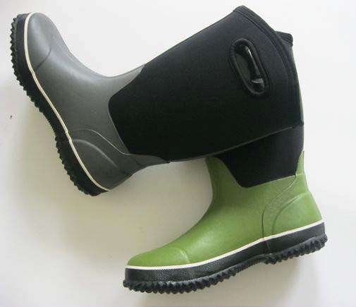 Fashion confortable 100% imperméables bottes de pluie en caoutchouc animal